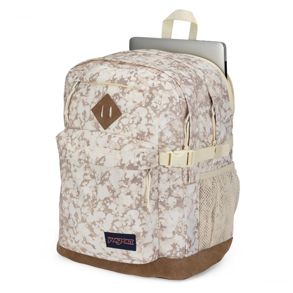 Sac à Dos Scolaire JanSport SUEDE CAMPUS Beige | GNV-11107181